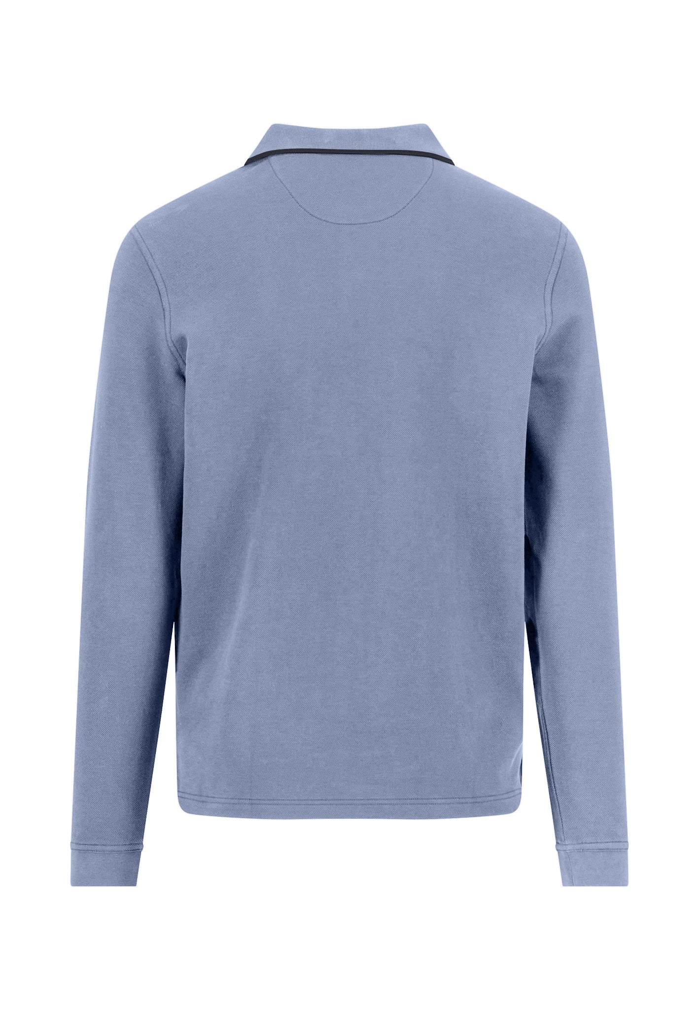 Langarm-Poloshirt aus Baumwolle mit Kontrastkragen - Image 10