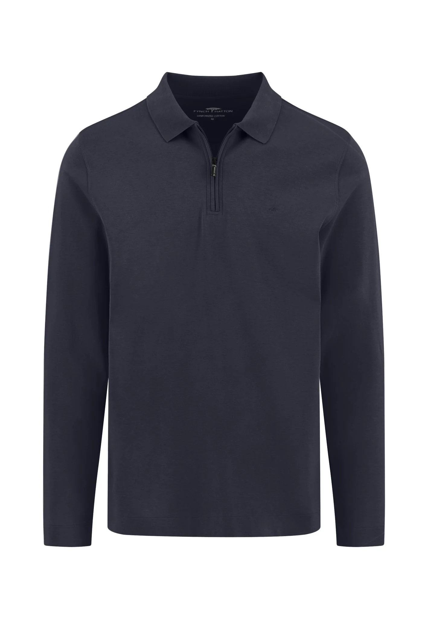 Langarm-Poloshirt aus Baumwolle mit Reißverschluss - Image 10