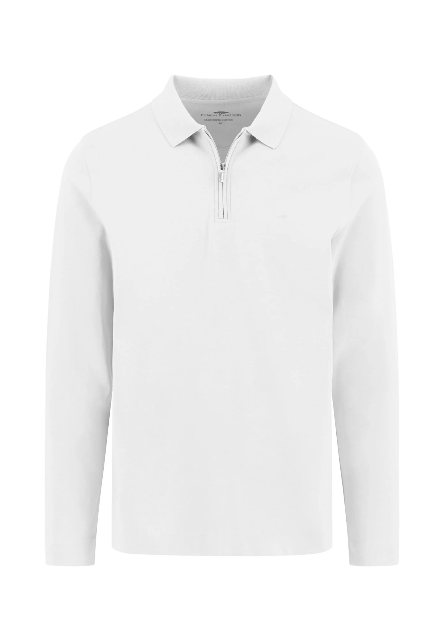 Langarm-Poloshirt aus Baumwolle mit Reißverschluss - Image 5