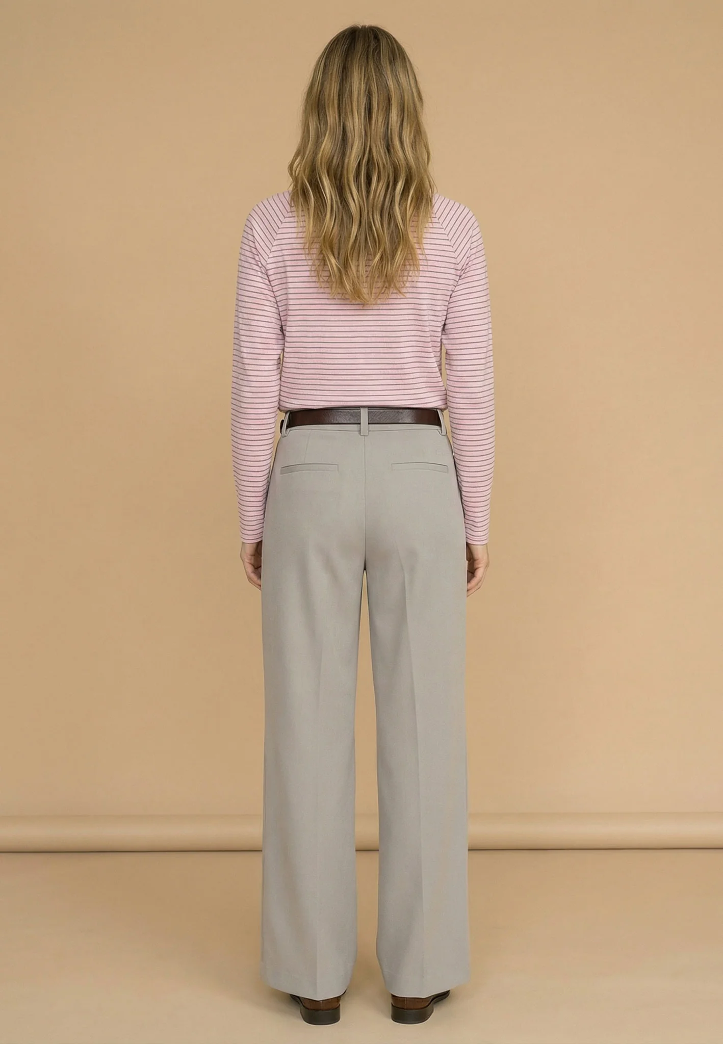 Langarmshirt aus Baumwolle mit Rundhalsausschnitt und Streifenmuster - Image 3