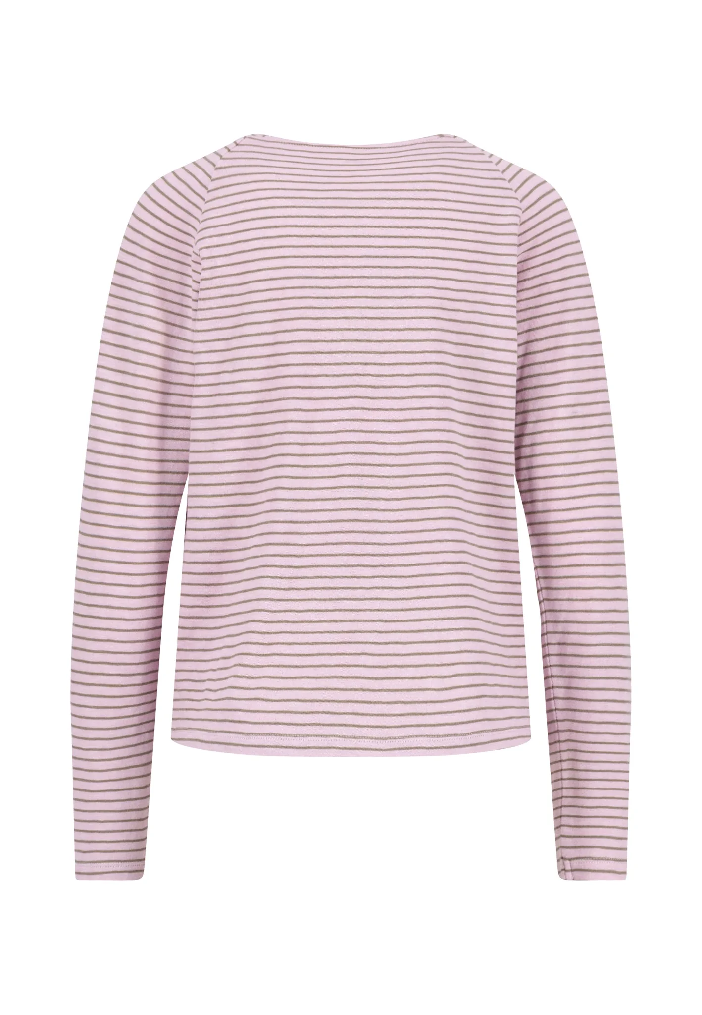 Langarmshirt aus Baumwolle mit Rundhalsausschnitt und Streifenmuster - Image 6