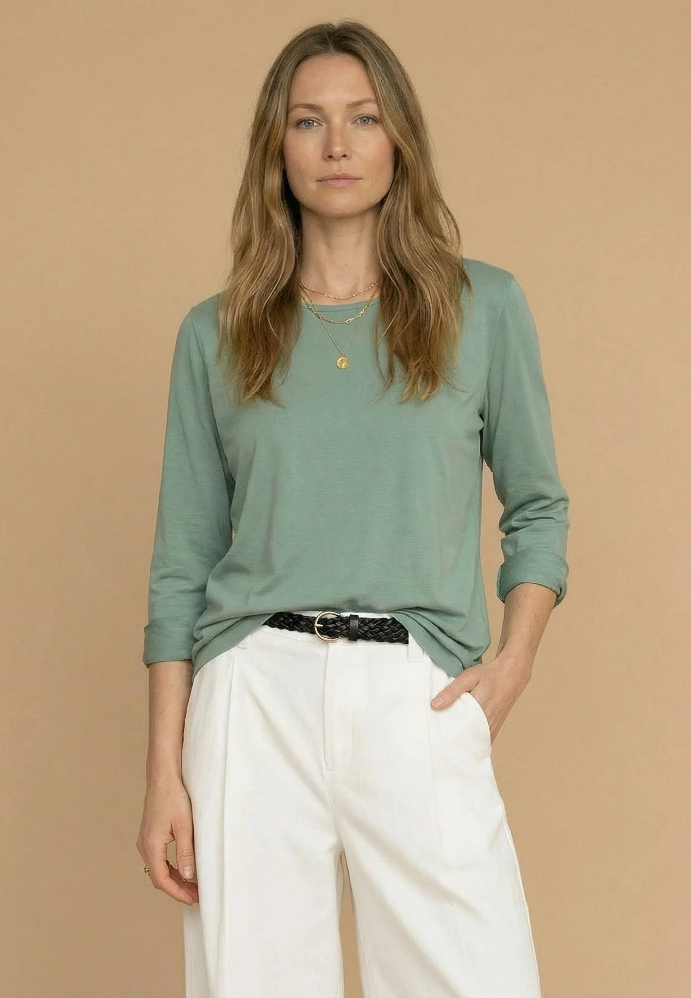 Langarmshirt aus Viskosemix mit Rundhalsausschnitt und Stretchkomfort - Image 6