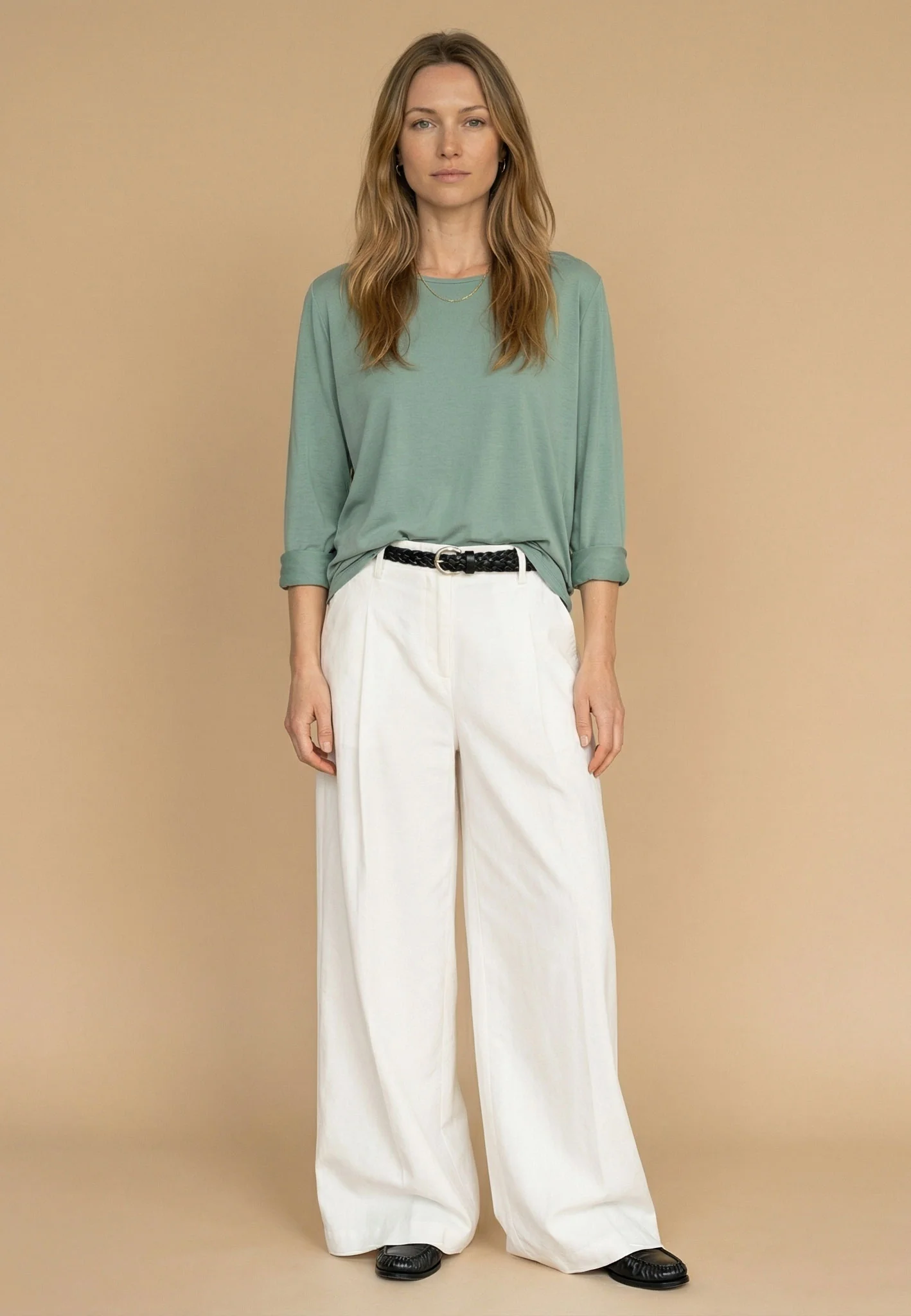 Langarmshirt aus Viskosemix mit Rundhalsausschnitt und Stretchkomfort - Image 9