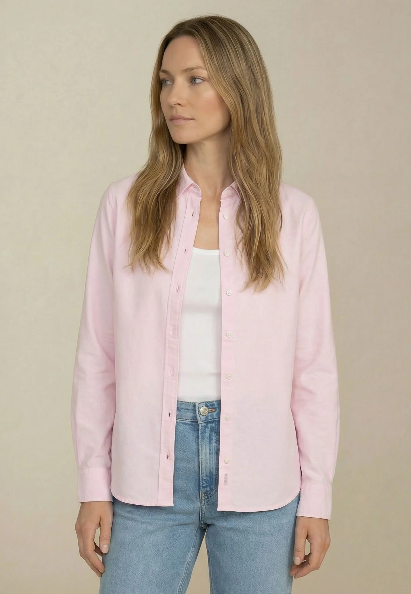 Oxfordbluse aus Baumwolle mit klassischem Hemdkragen - Image 24