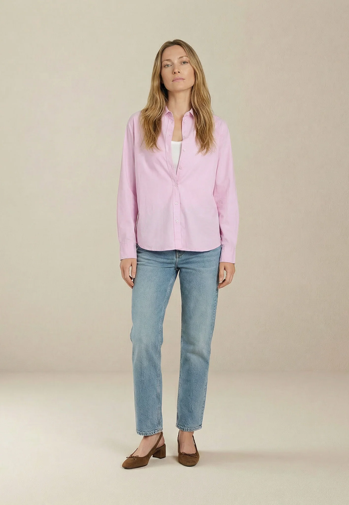 Oxfordbluse aus Baumwolle mit klassischem Hemdkragen - Image 25