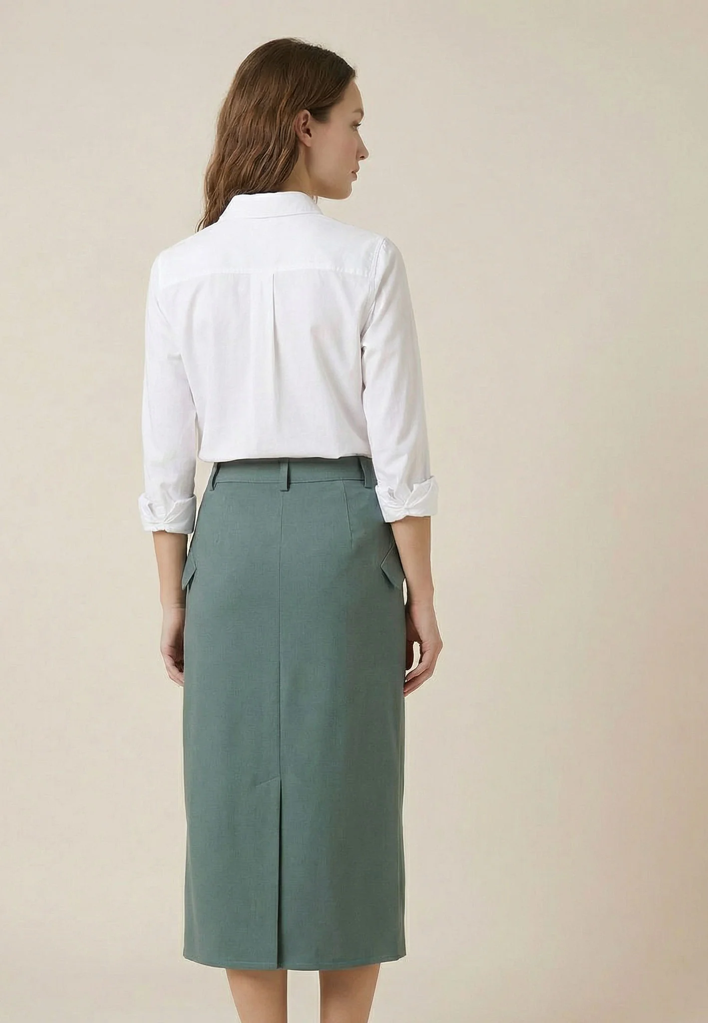 Oxfordbluse aus Baumwolle mit klassischem Hemdkragen - Image 3