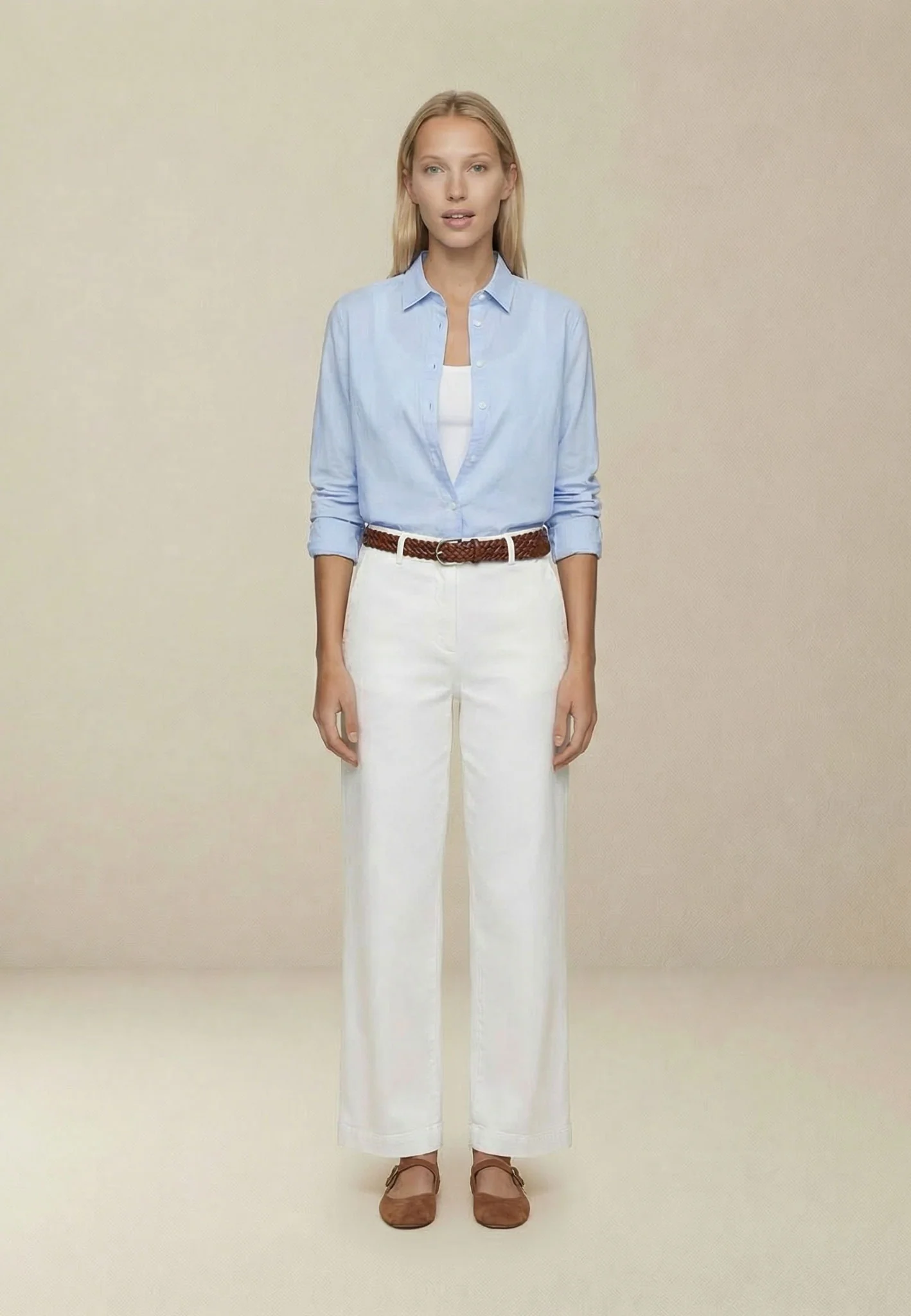 Oxfordbluse aus Baumwolle mit klassischem Hemdkragen - Image 35