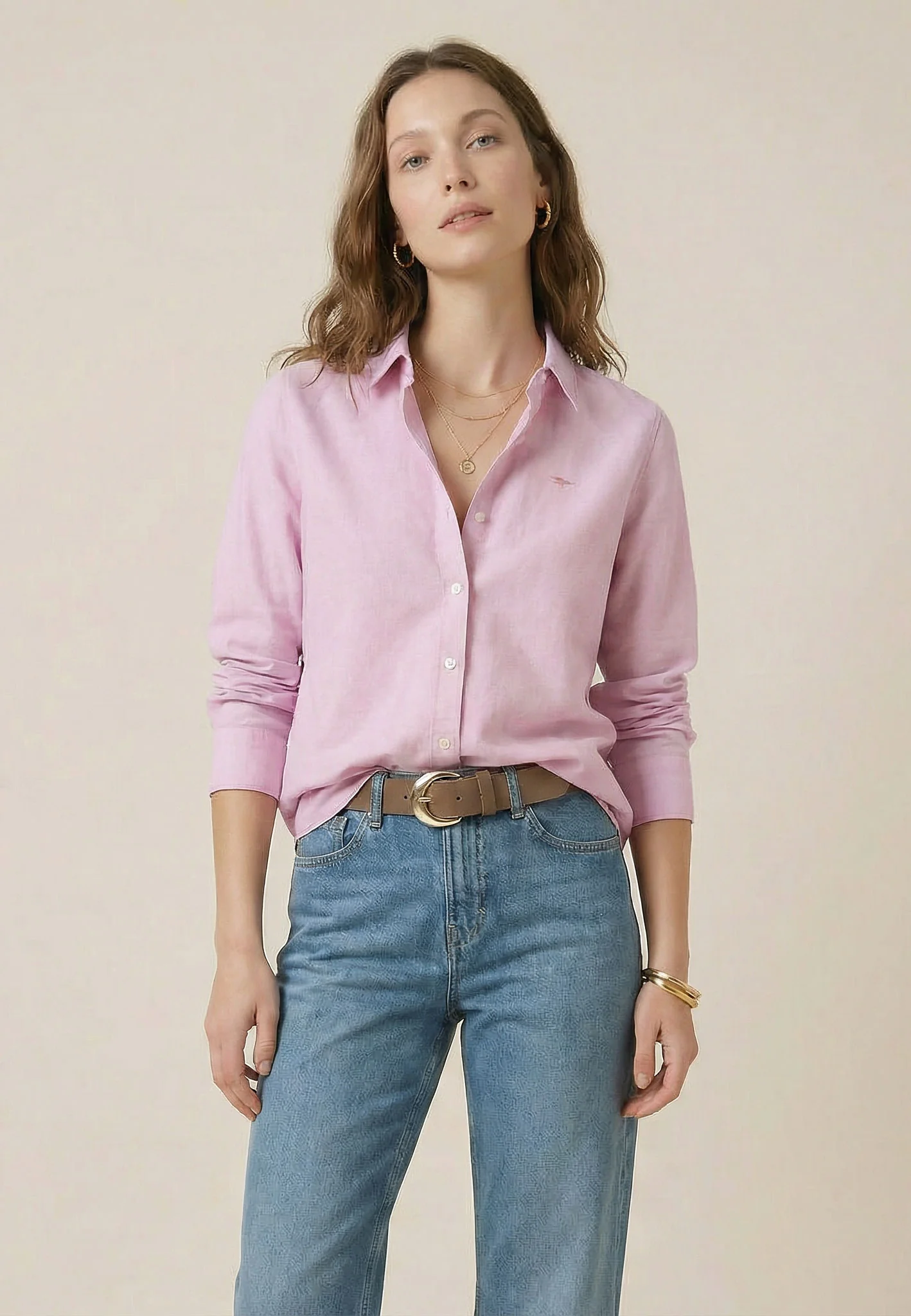 Oxfordbluse aus Baumwolle mit klassischem Hemdkragen - Image 7