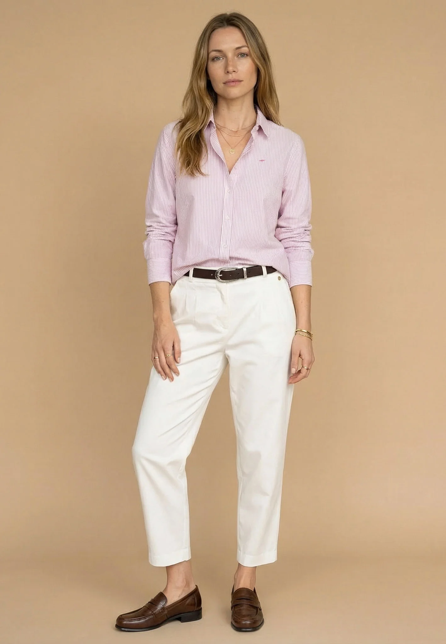 Oxfordbluse aus Baumwolle mit Streifenmuster - Image 18