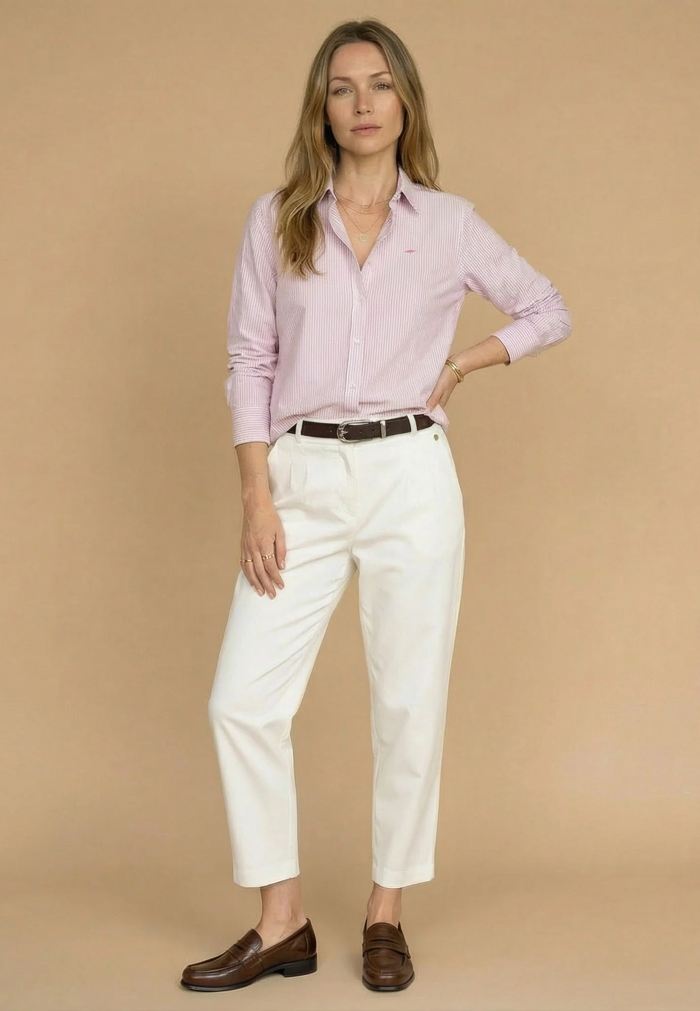 Oxfordbluse aus Baumwolle mit Streifenmuster - Image 20