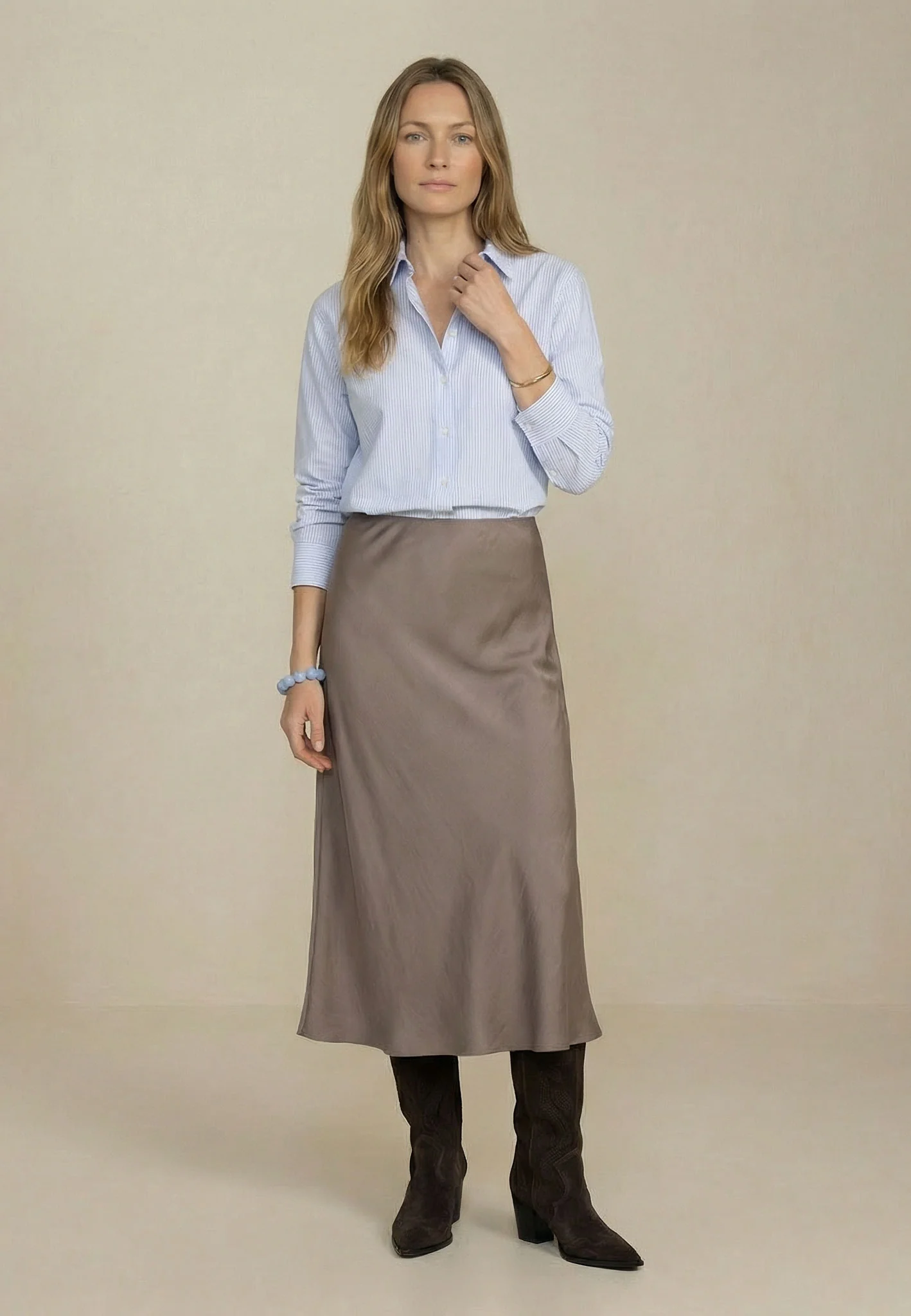 Oxfordbluse aus Baumwolle mit Streifenmuster - Image 28
