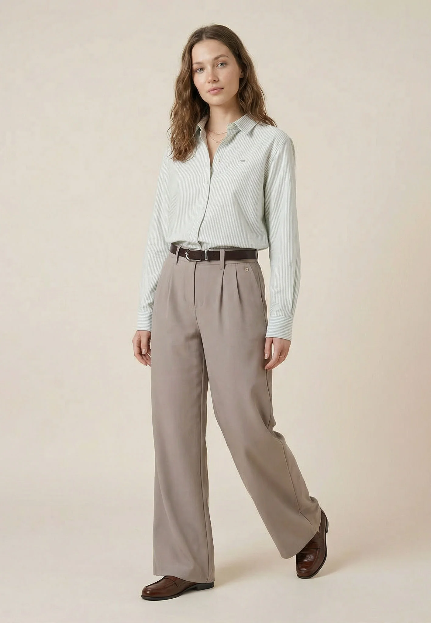 Oxfordbluse aus Baumwolle mit Streifenmuster - Image 9