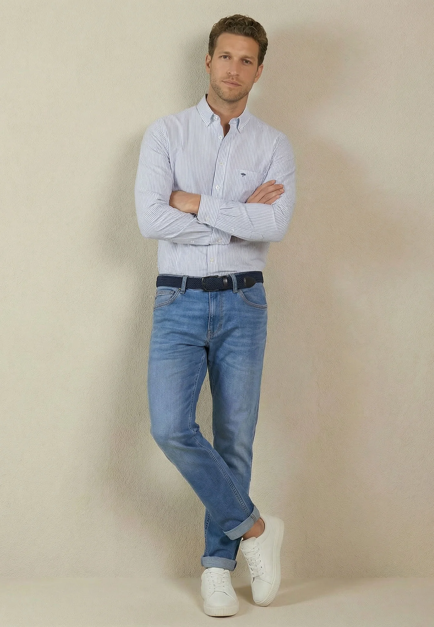 Oxfordhemd aus Baumwolle mit Button-Down-Kragen - Image 3