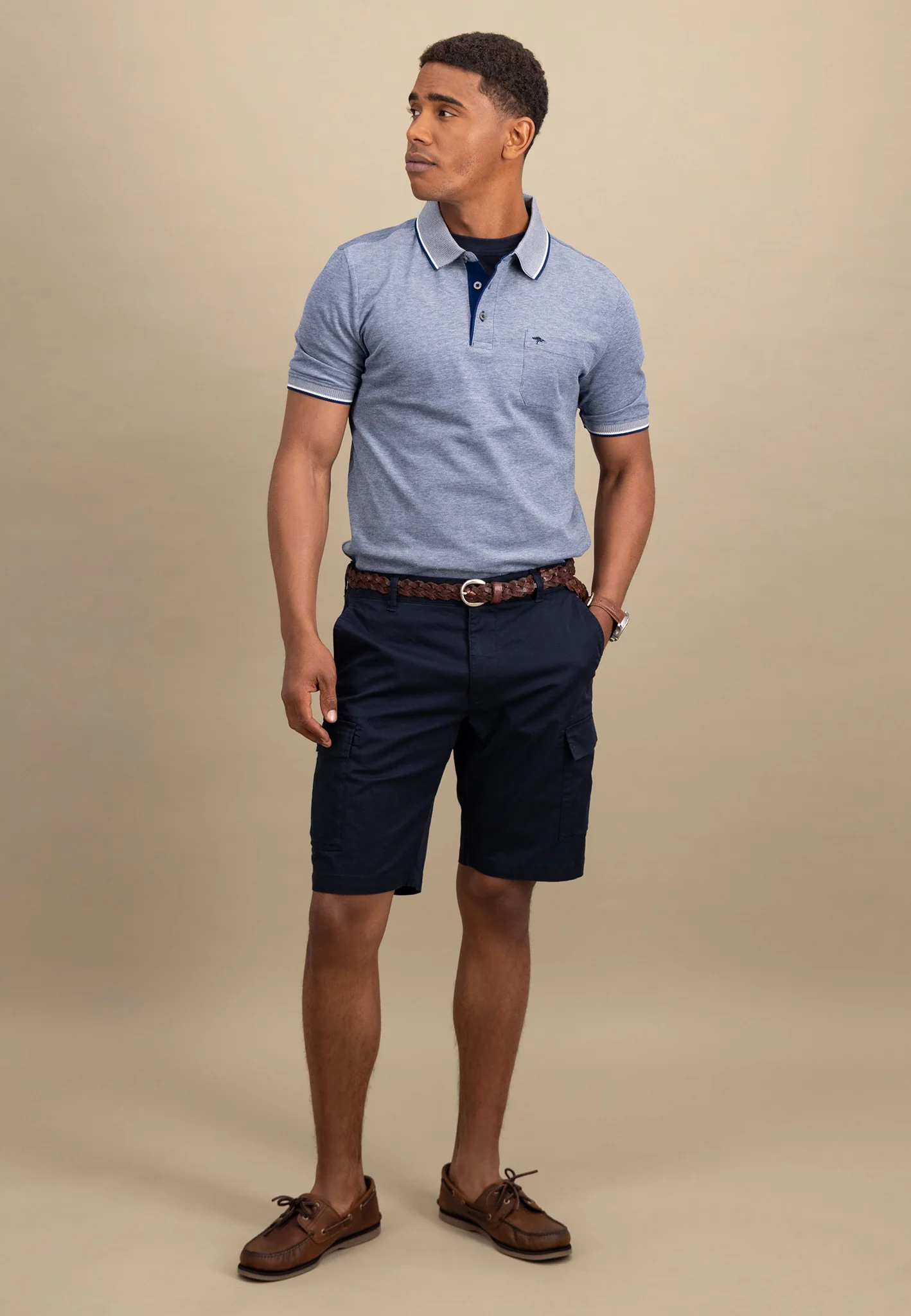 Piqué Poloshirt aus Baumwolle mit Kontrastdetails - Image 14