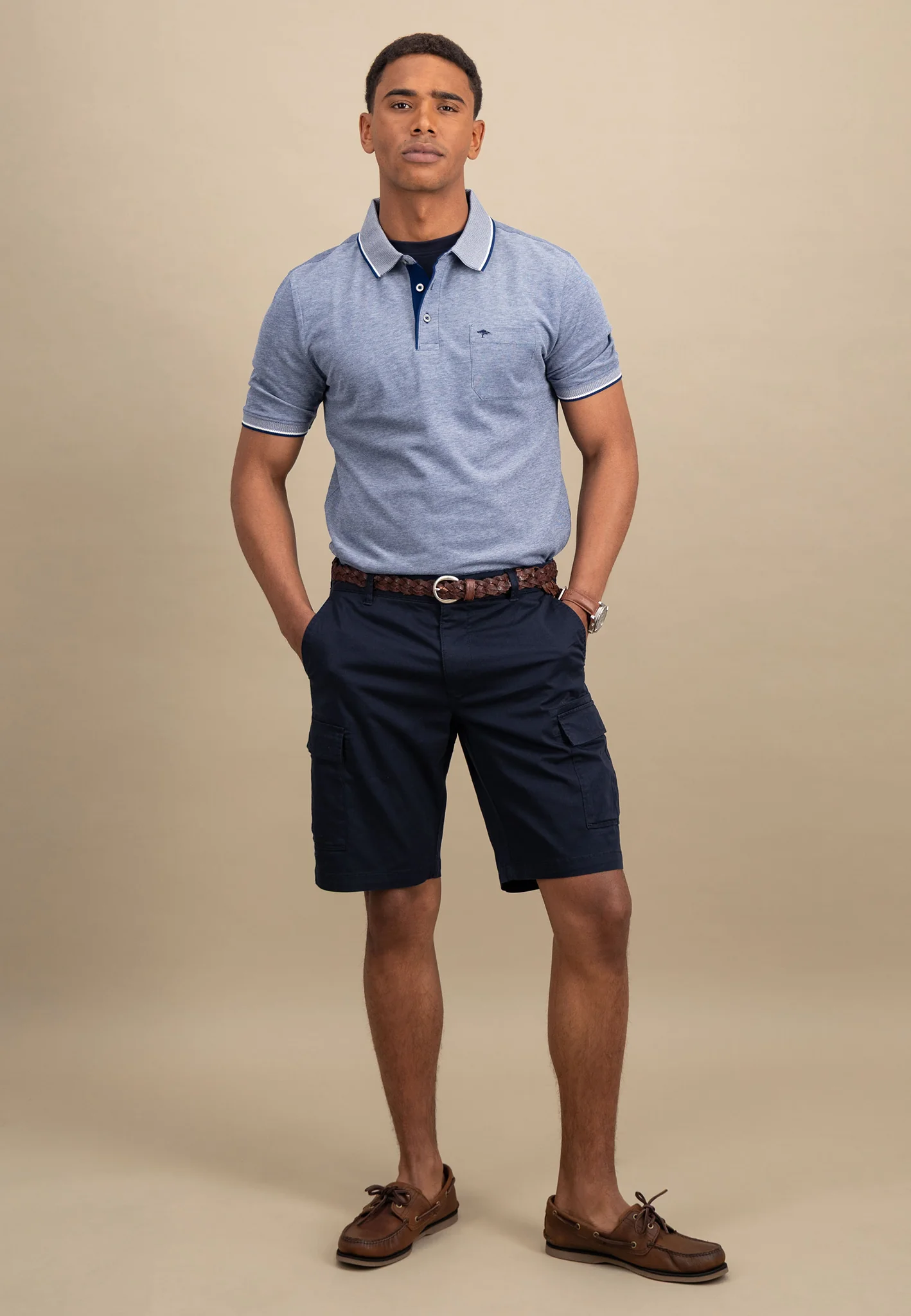 Piqué Poloshirt aus Baumwolle mit Kontrastdetails - Image 16