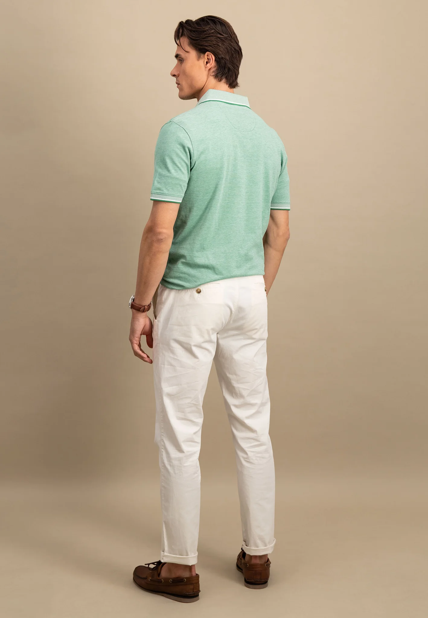 Piqué Poloshirt aus Baumwolle mit Kontrastdetails - Image 3