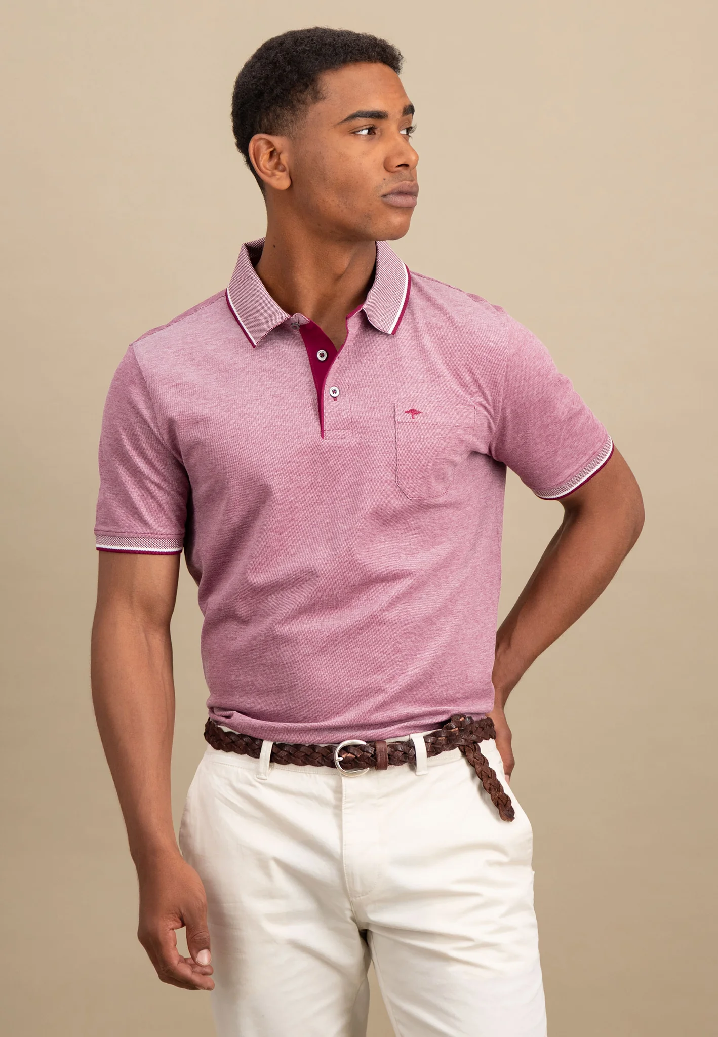 Piqué Poloshirt aus Baumwolle mit Kontrastdetails - Image 7