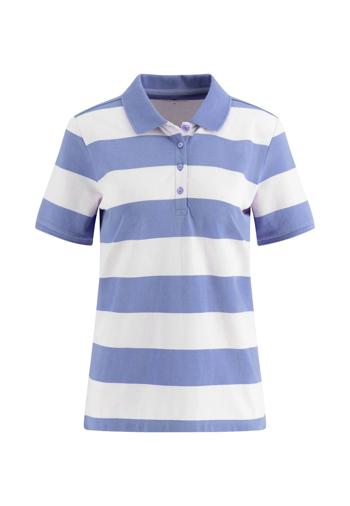 Poloshirt aus Baumwoll-Stretch mit Streifenmuster und Knopfleiste - Image 7