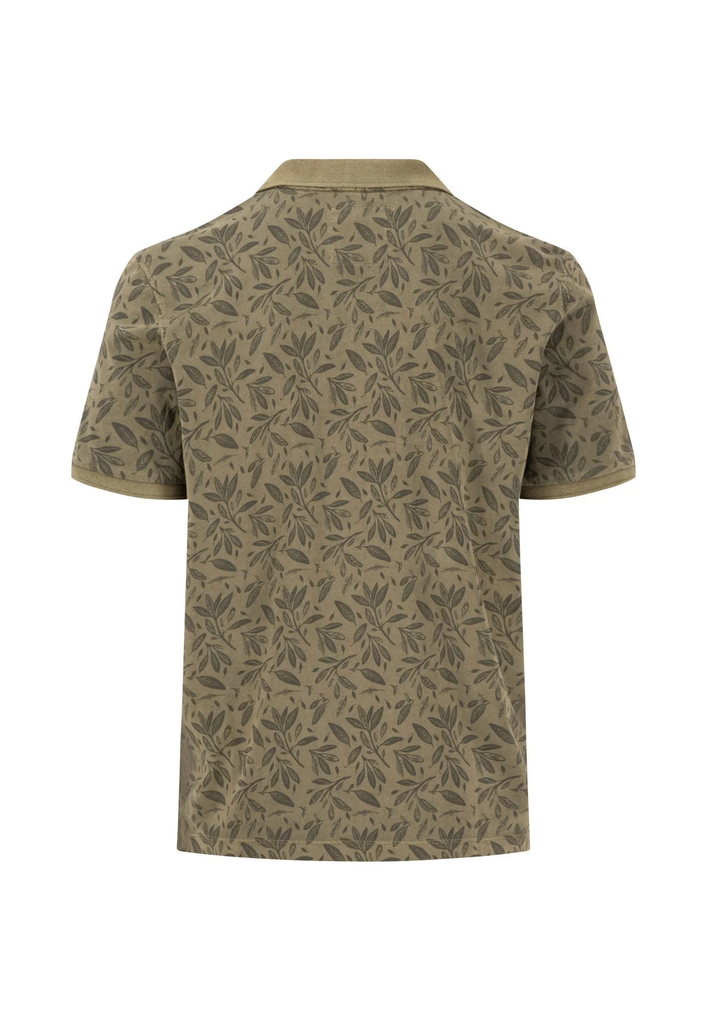 Poloshirt aus Baumwolle mit botanischem Alloverprint - Image 12