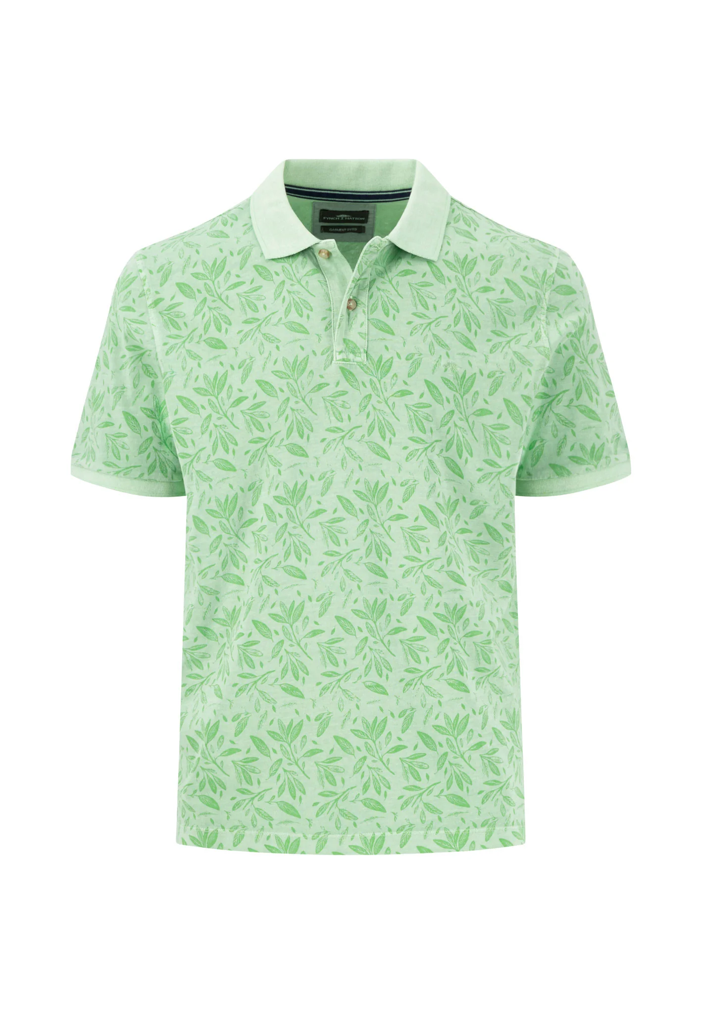 Poloshirt aus Baumwolle mit botanischem Alloverprint - Image 13