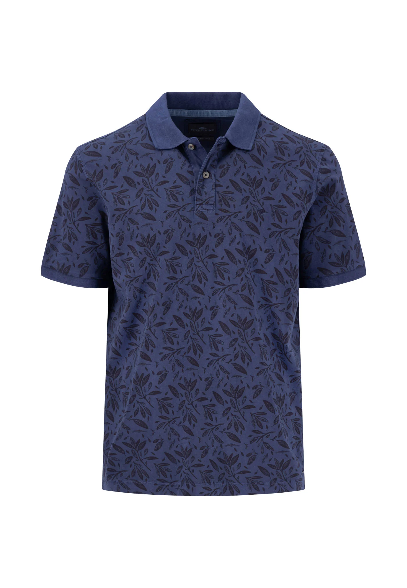 Poloshirt aus Baumwolle mit botanischem Alloverprint - Image 5