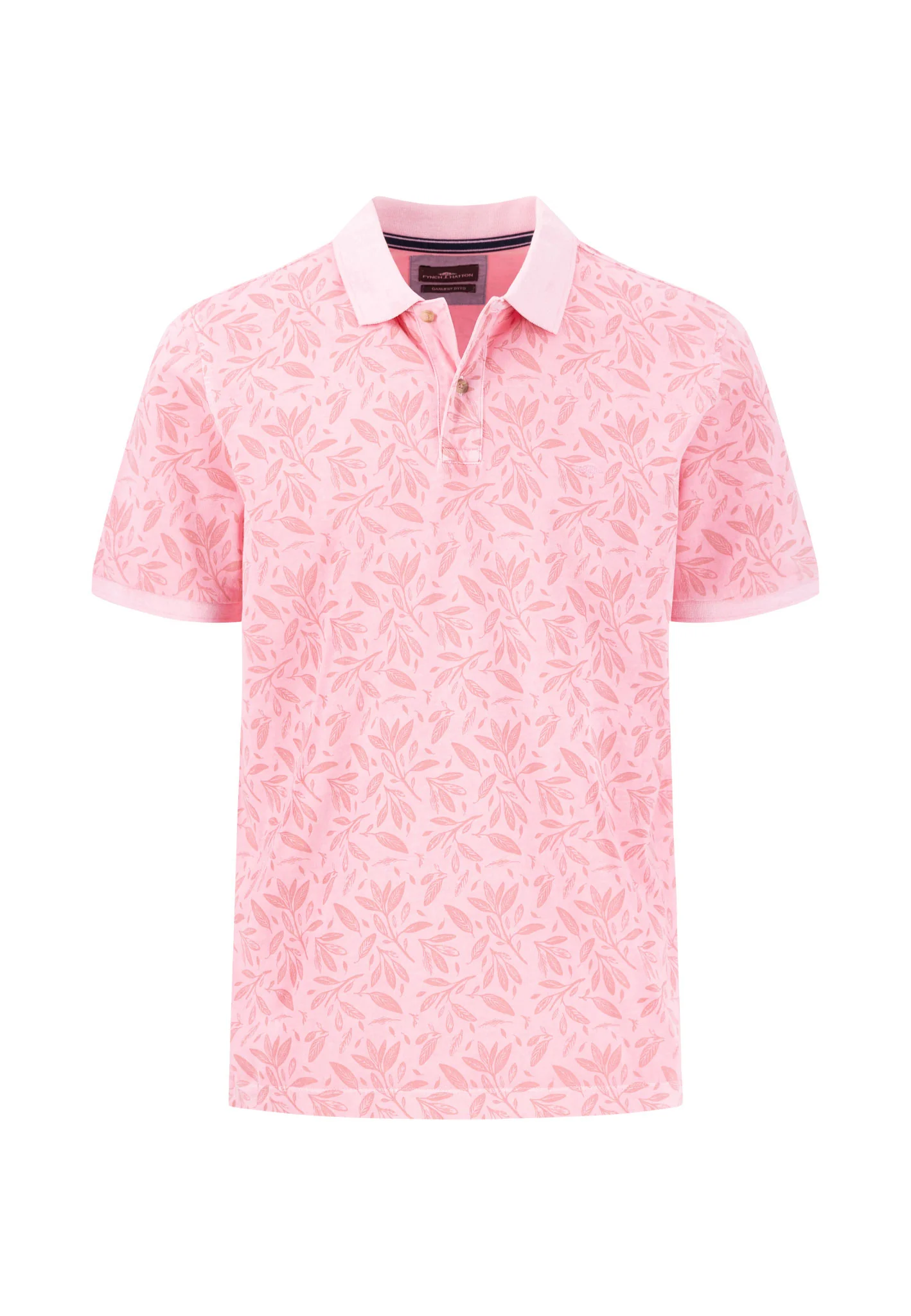 Poloshirt aus Baumwolle mit botanischem Alloverprint - Image 7