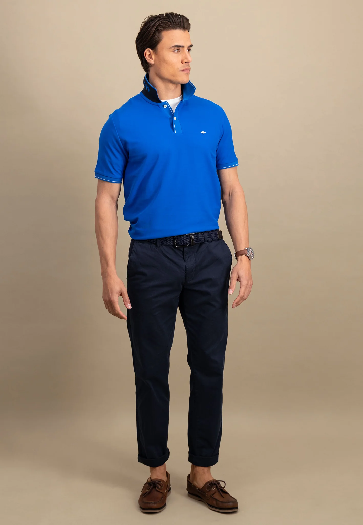 Poloshirt aus Baumwolle mit dezentem Kragendetail - Image 14