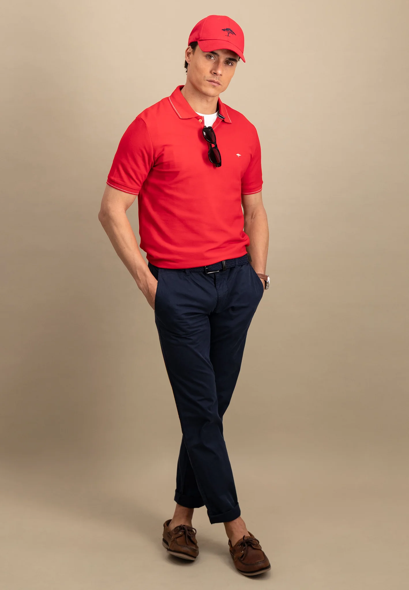 Poloshirt aus Baumwolle mit dezentem Kragendetail - Image 22