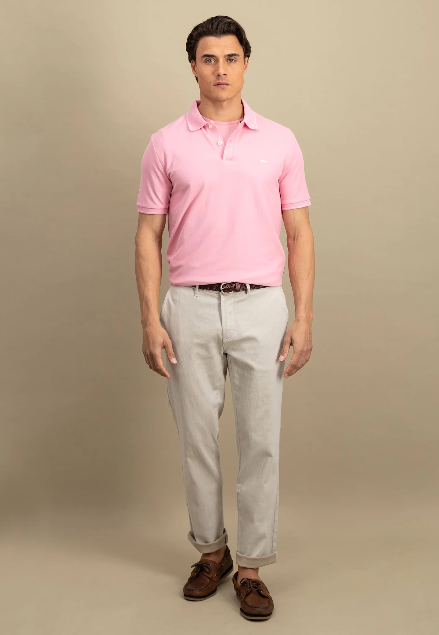 Poloshirt aus Baumwolle mit dezentem Kragendetail - Image 26