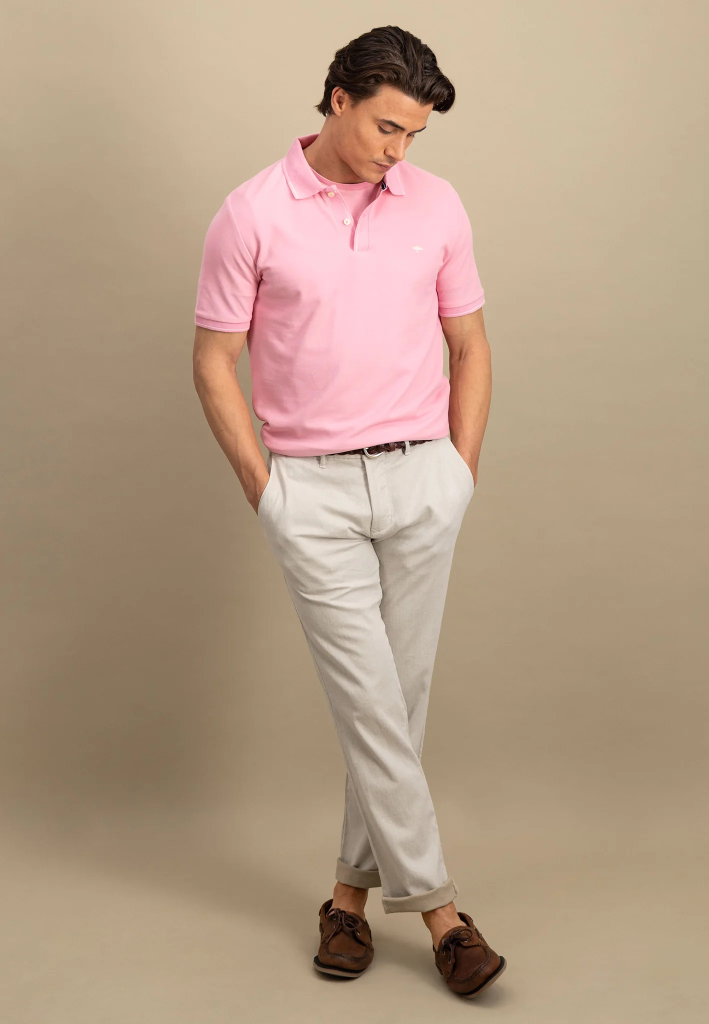 Poloshirt aus Baumwolle mit dezentem Kragendetail - Image 28