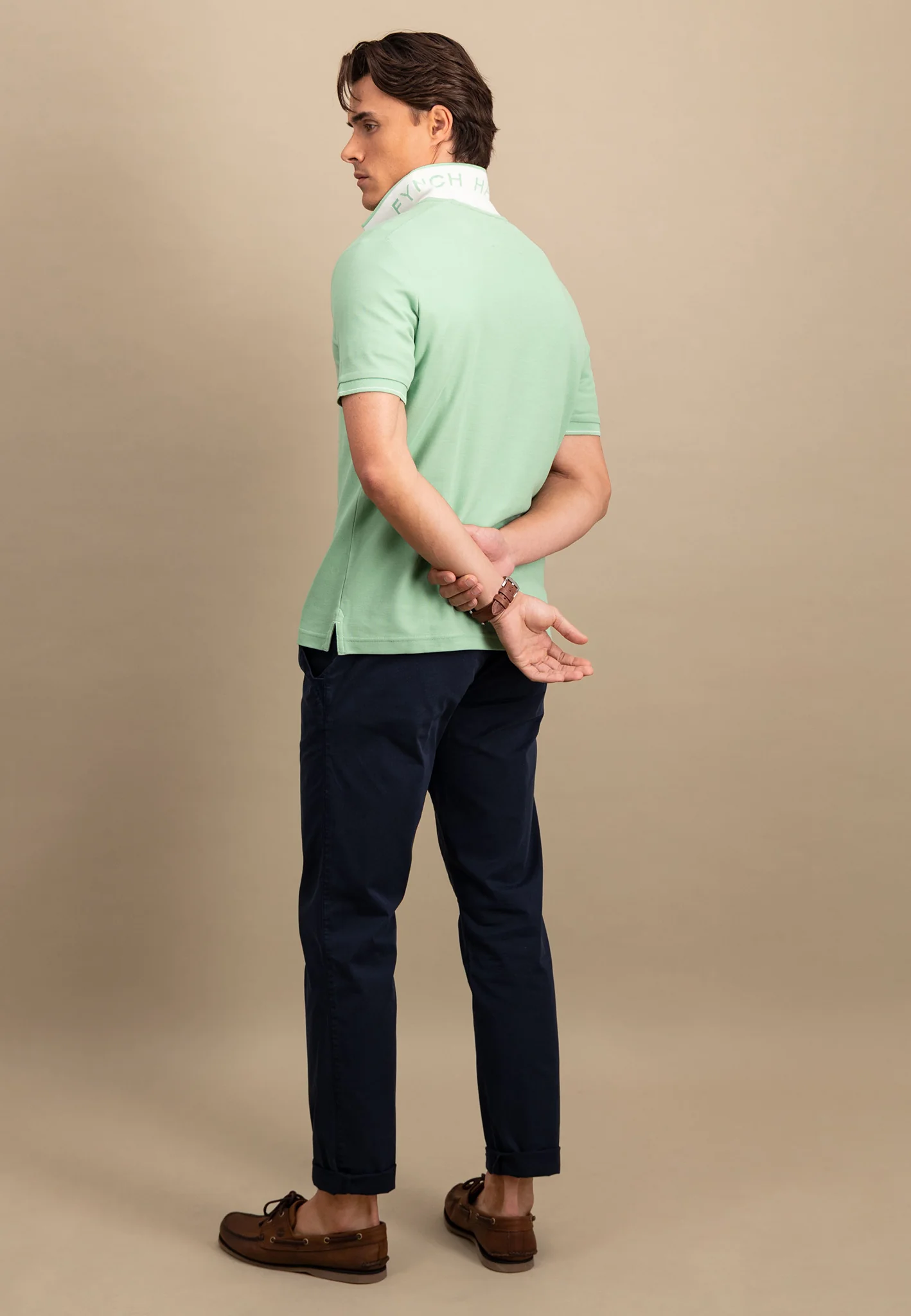 Poloshirt aus Baumwolle mit dezentem Kragendetail - Image 45