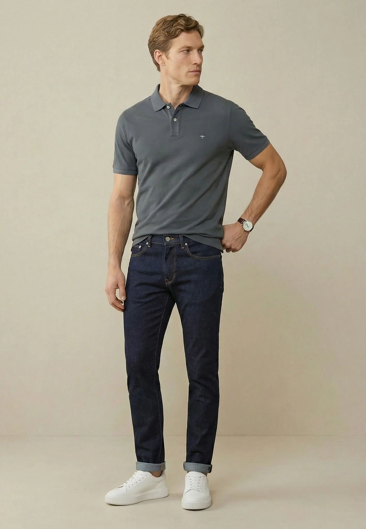 Poloshirt aus Baumwolle mit klassischem Kragen - Image 3