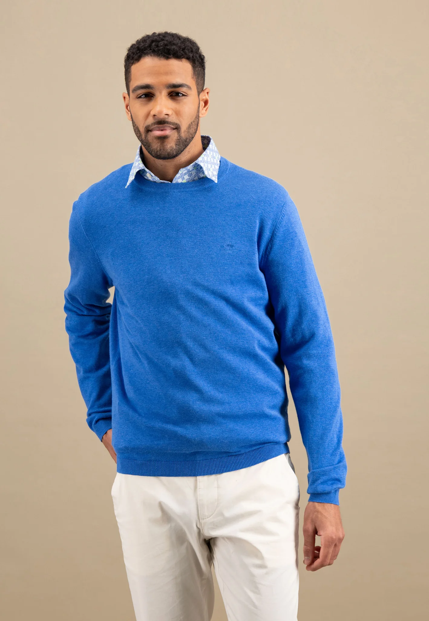 Pullover aus Baumwolle mit Rundhalsausschnitt - AIR COTTON - Image 13