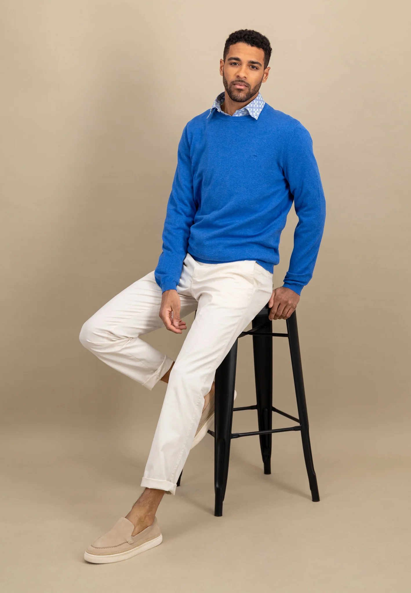 Pullover aus Baumwolle mit Rundhalsausschnitt - AIR COTTON - Image 16