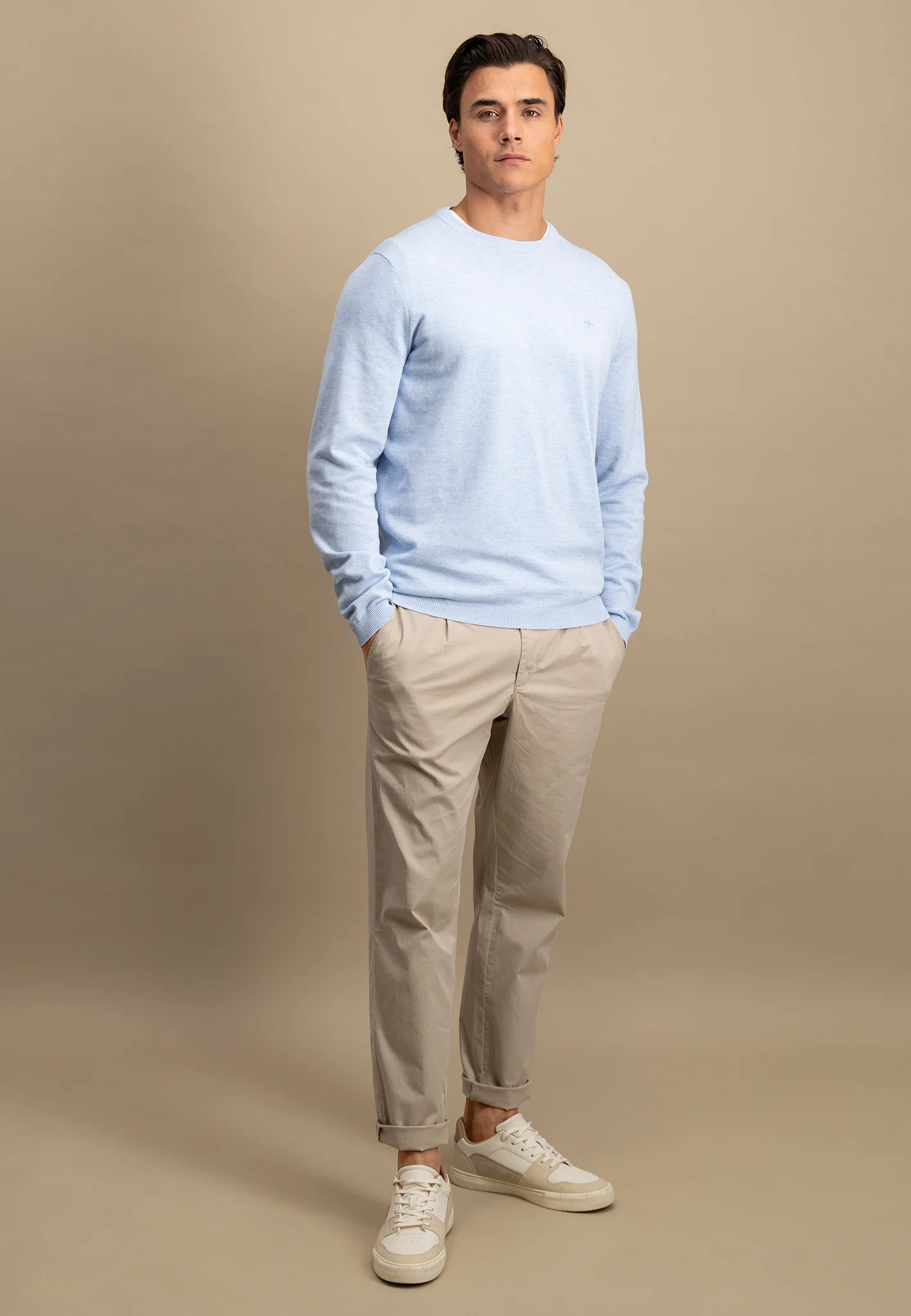 Pullover aus Baumwolle mit Rundhalsausschnitt - AIR COTTON - Image 20