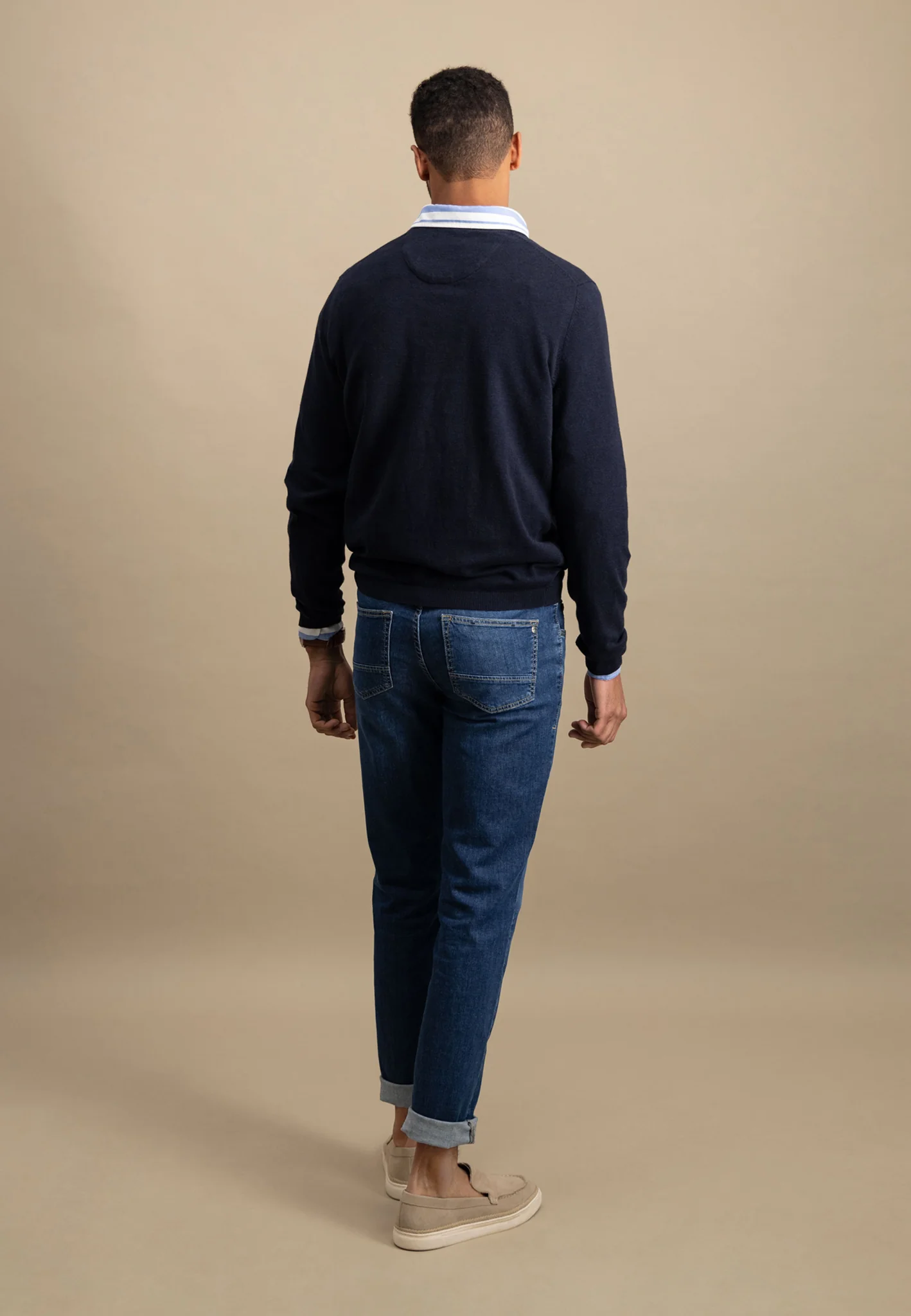 Pullover aus Baumwolle mit Rundhalsausschnitt - AIR COTTON - Image 39