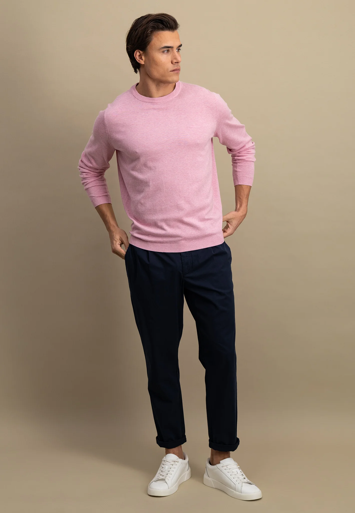 Pullover aus Baumwolle mit Rundhalsausschnitt - AIR COTTON - Image 4