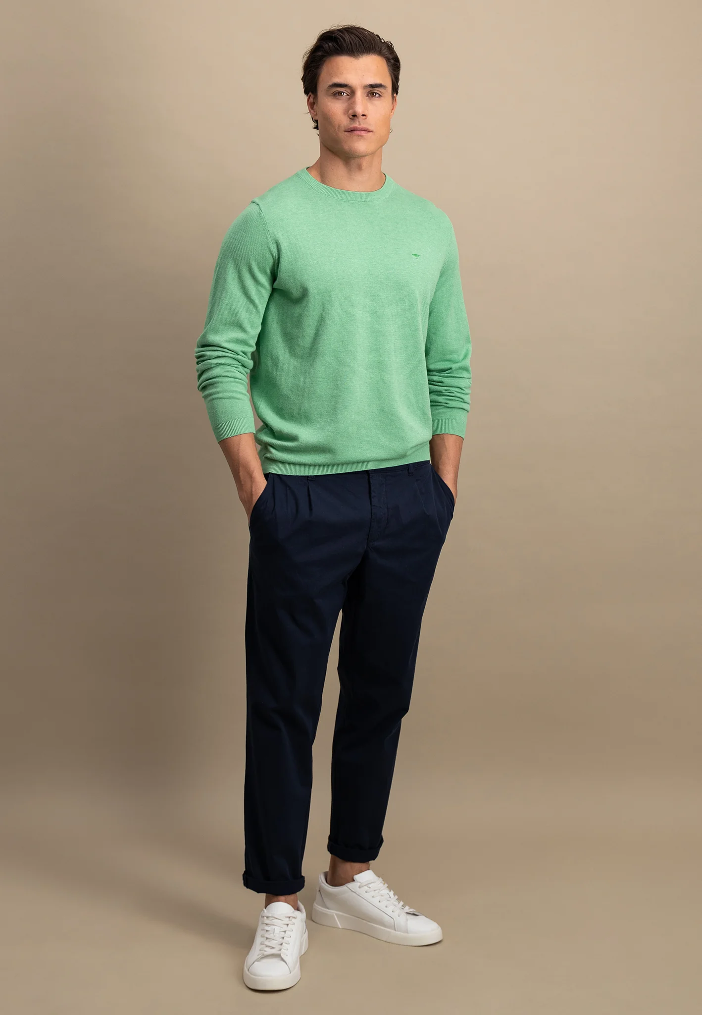 Pullover aus Baumwolle mit Rundhalsausschnitt - AIR COTTON - Image 8