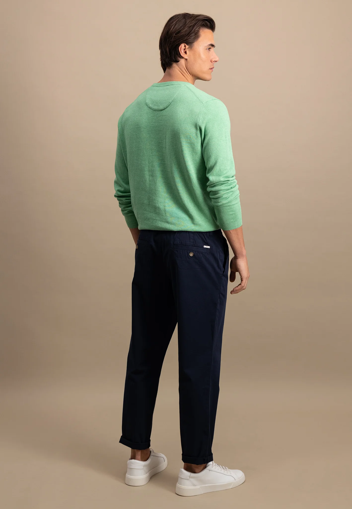 Pullover aus Baumwolle mit Rundhalsausschnitt - AIR COTTON - Image 9