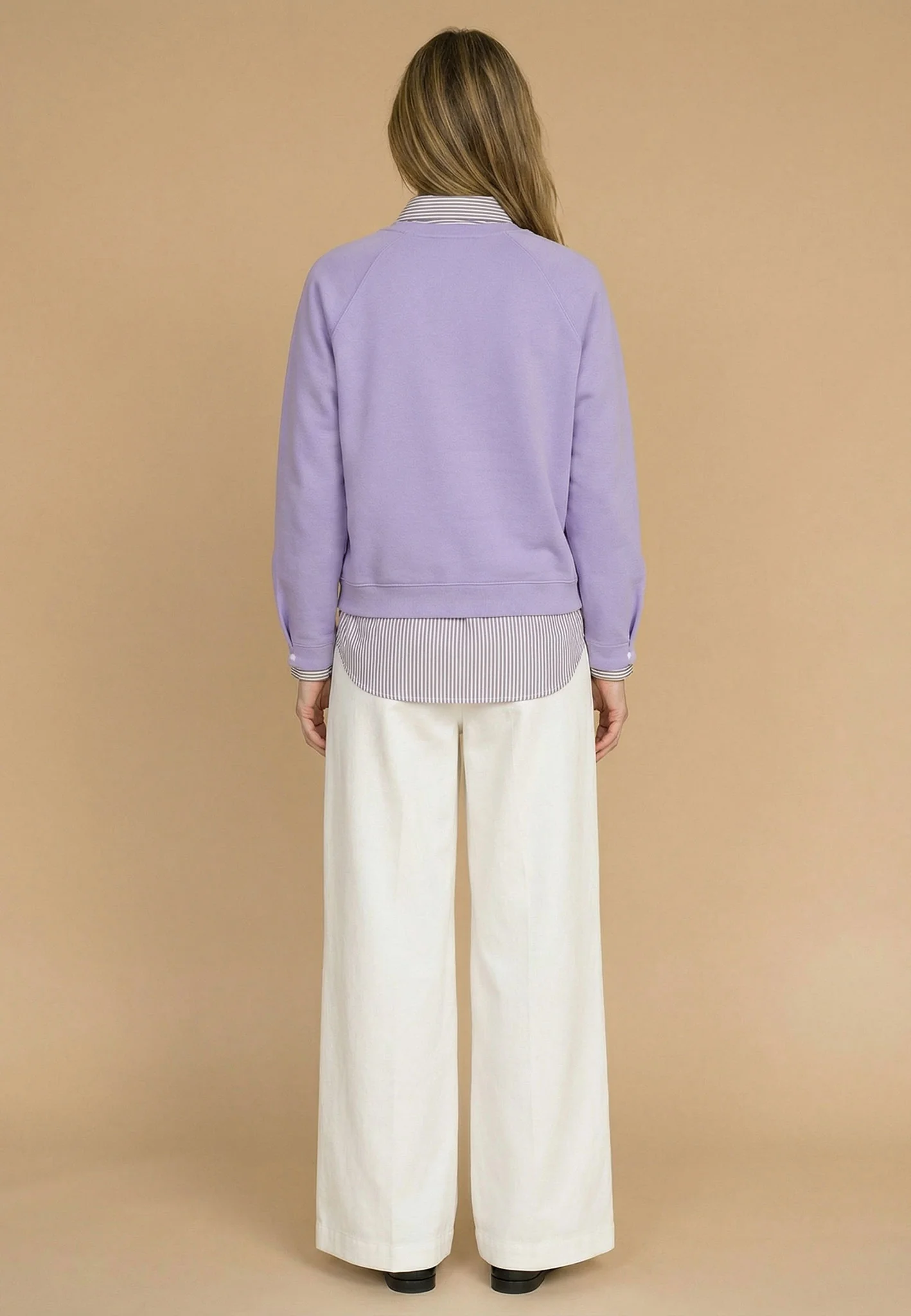 Pullover aus Viskosemix mit Rundhalsausschnitt und Ballonärmeln - Image 8