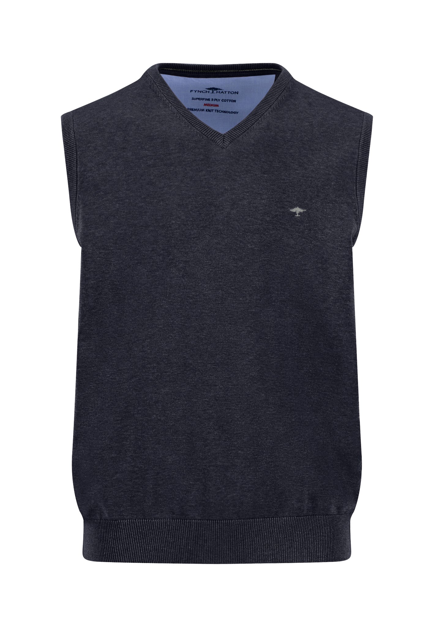 Pullunder aus Baumwolle mit V-Ausschnitt – Superfine - Image 16