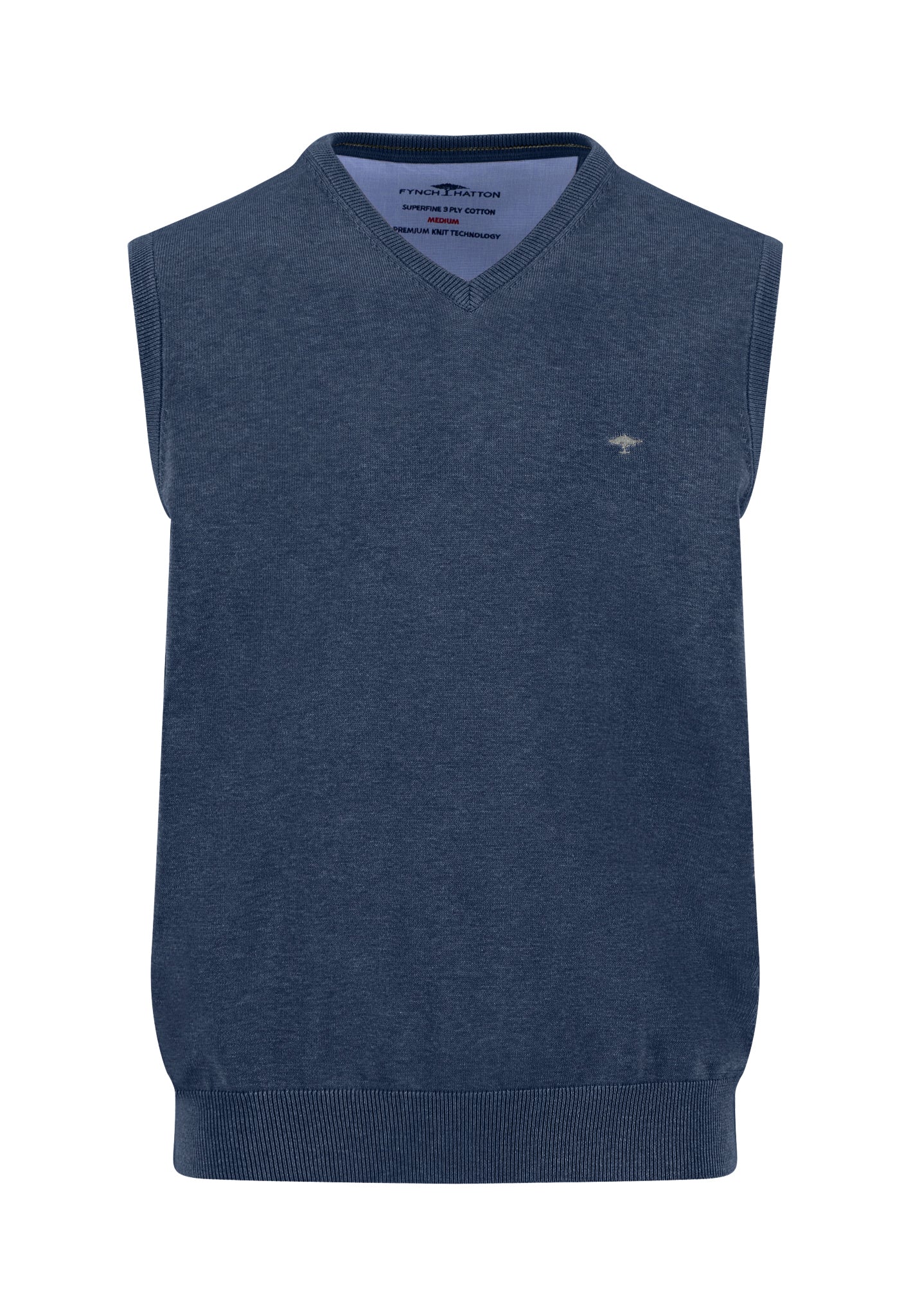 Pullunder aus Baumwolle mit V-Ausschnitt – Superfine - Image 5