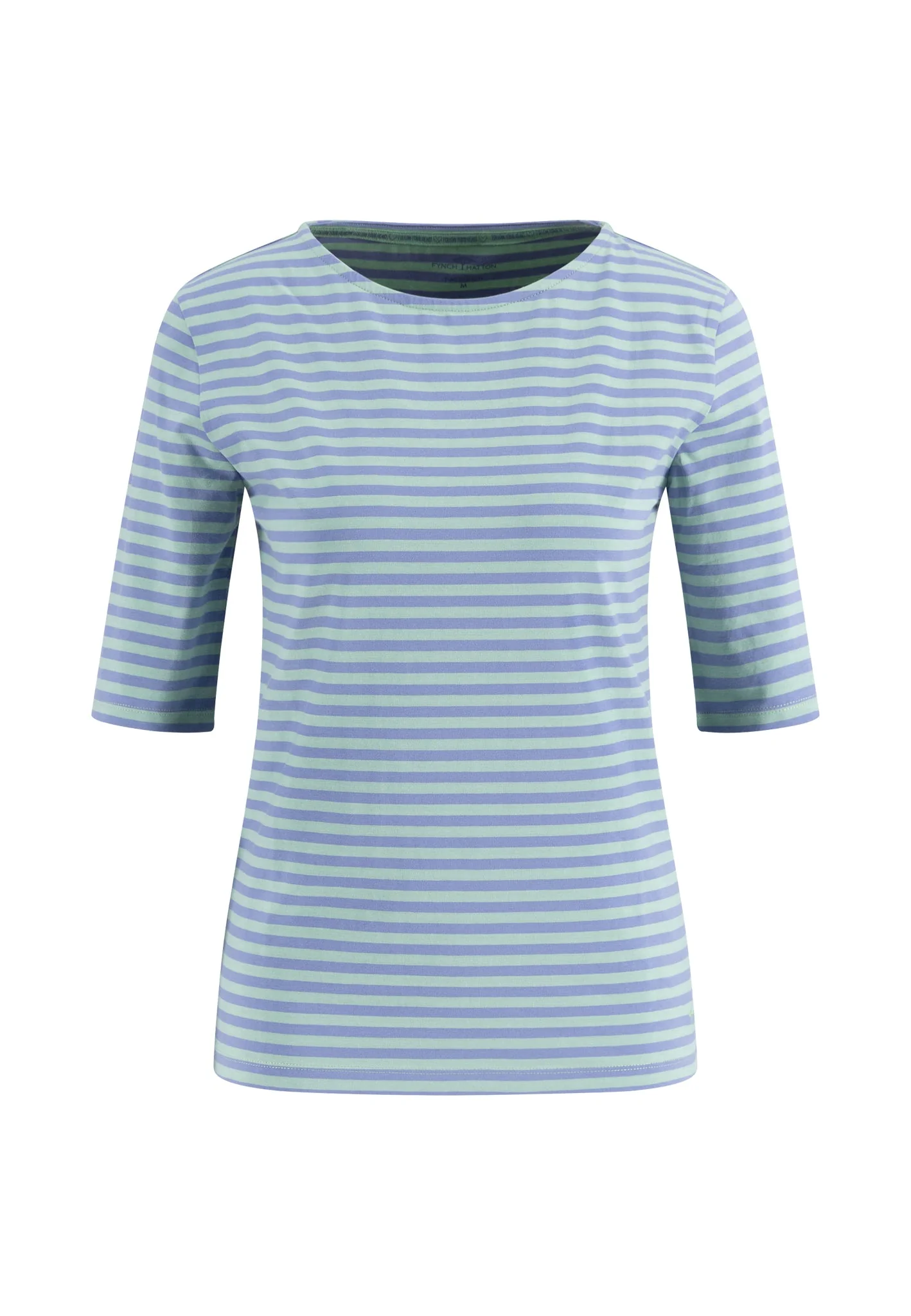 Shirt aus Baumwoll-Stretch mit Streifenmuster und 3/4-Arm - Image 9