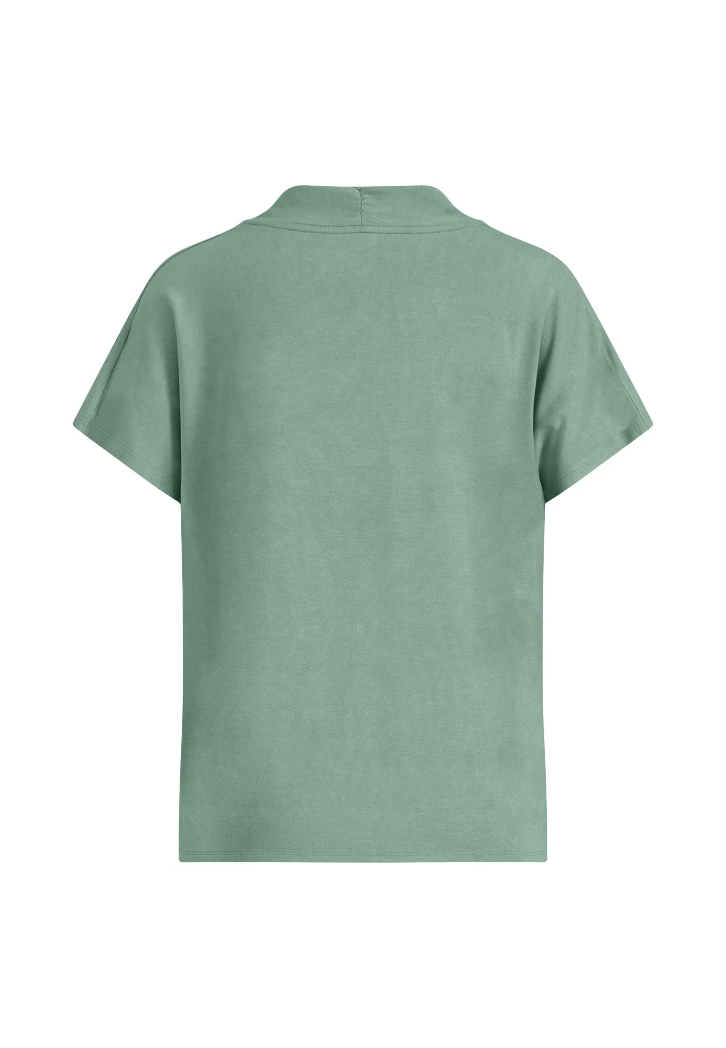 Shirt aus Viskose-Stretch mit V-Ausschnitt und überschnittenen Schultern - Image 12