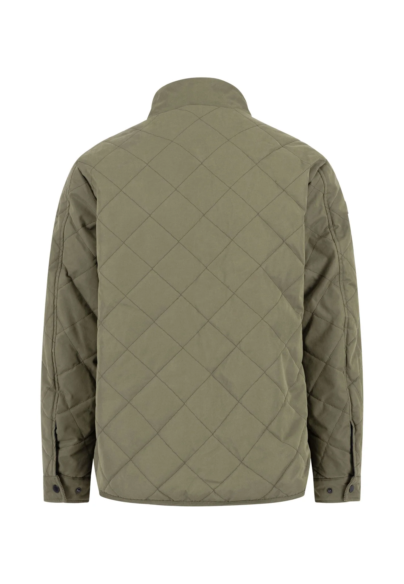 Steppjacke aus Materialmix mit Taschenklappen und Stehkragen - Image 4