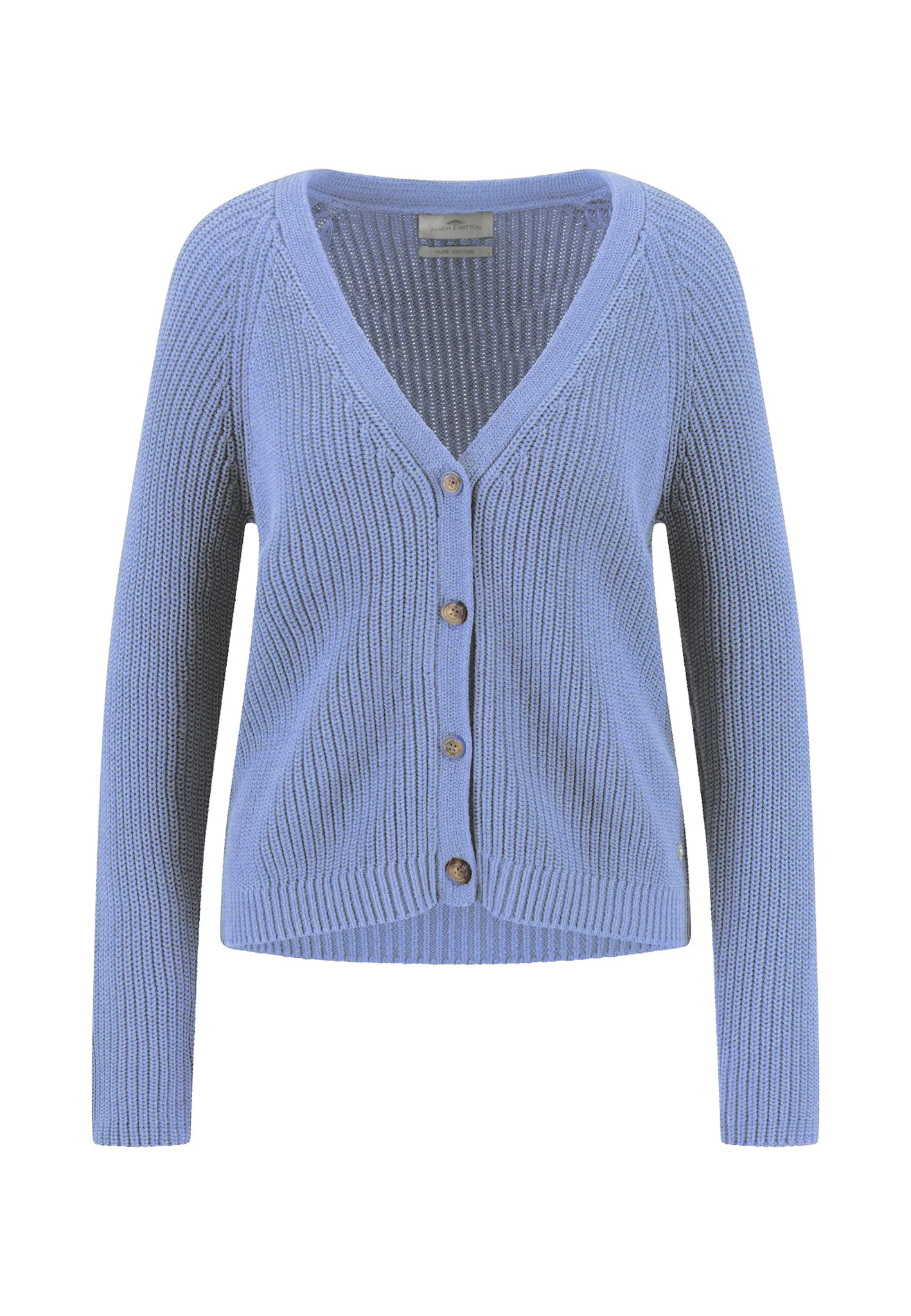 Strick-Cardigan aus Baumwolle mit V-Ausschnitt und Knopfleiste - Image 14