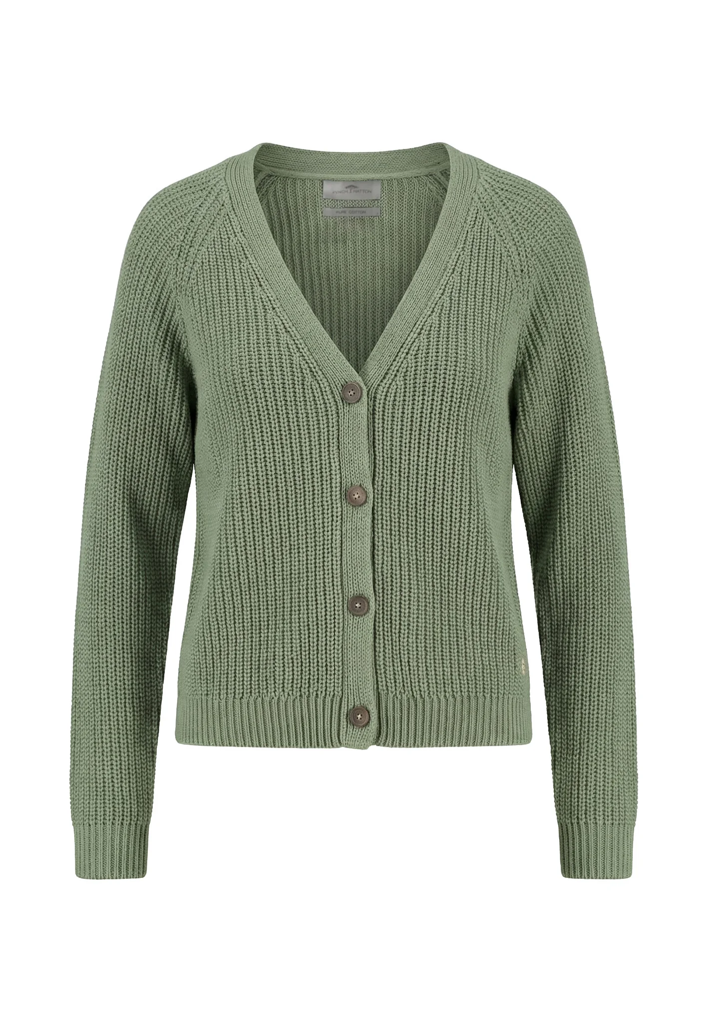 Strick-Cardigan aus Baumwolle mit V-Ausschnitt und Knopfleiste - Image 21