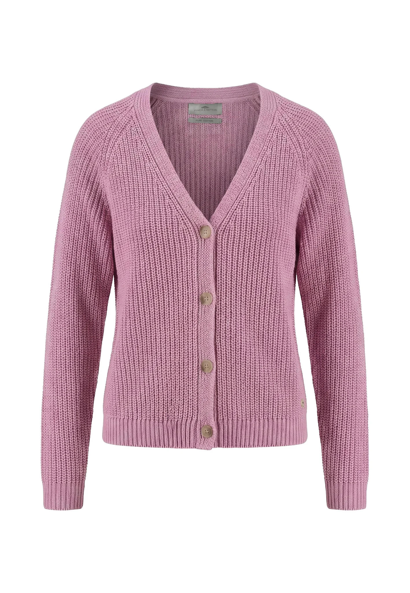 Strick-Cardigan aus Baumwolle mit V-Ausschnitt und Knopfleiste - Image 9