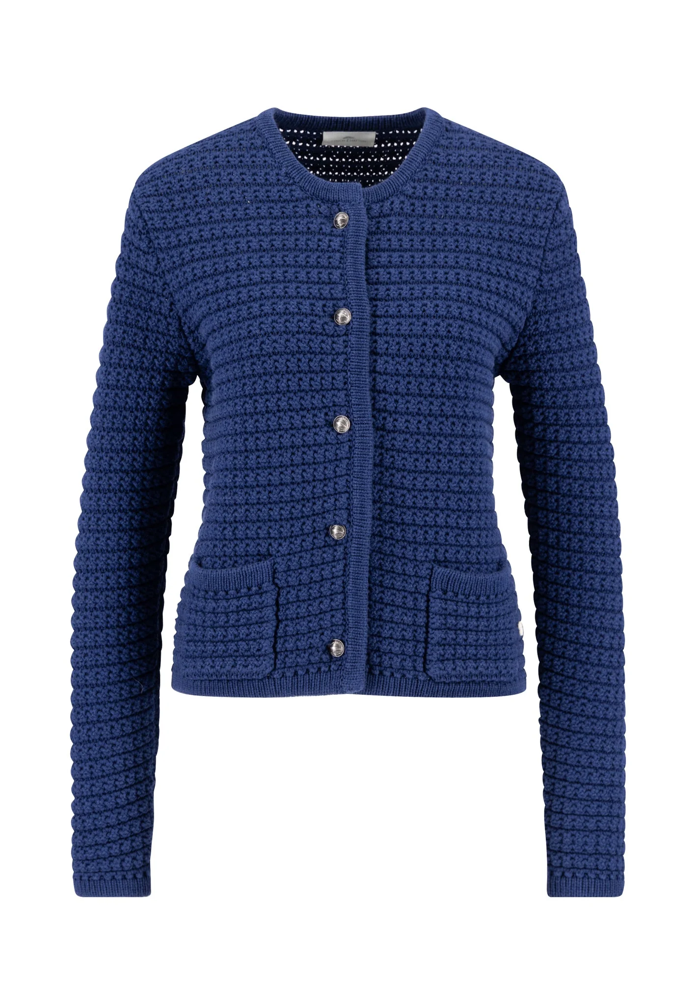 Strickjacke aus Baumwolle mit Strukturstrick und Rundhalsausschnitt - Image 11