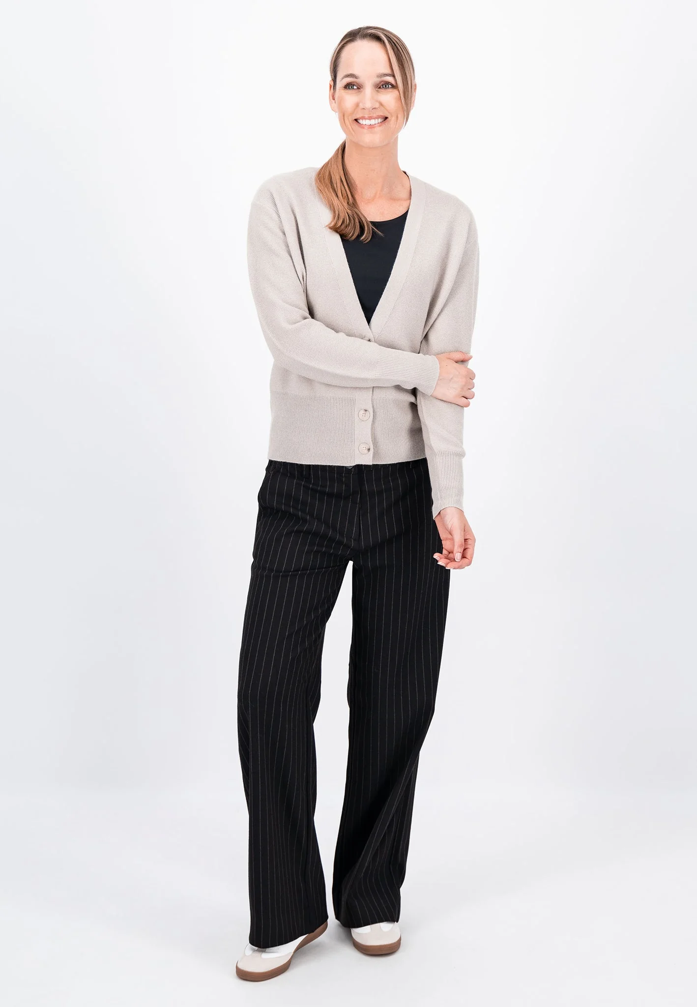 Strickjacke aus Wollmix mit Knöpfen - Image 9